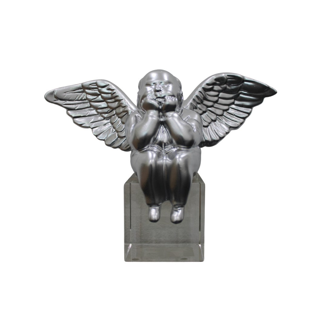 Figura Decorativa Angel Plata